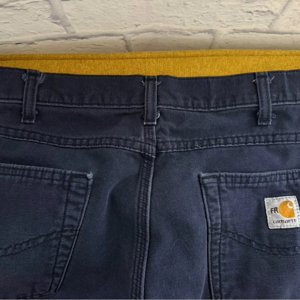 Men’s Carhartt Navy Work Pants, Size 36x34